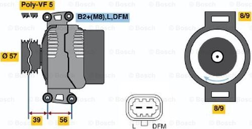 BOSCH 0 124 515 096 - Ģenerators ps1.lv