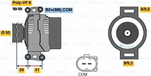 BOSCH 0 124 515 098 - Ģenerators ps1.lv