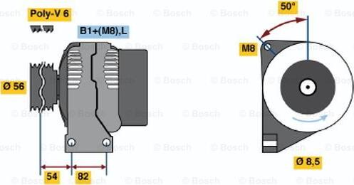 BOSCH 0 124 515 017 - Ģenerators ps1.lv