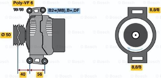 BOSCH 0 124 515 115 - Ģenerators ps1.lv