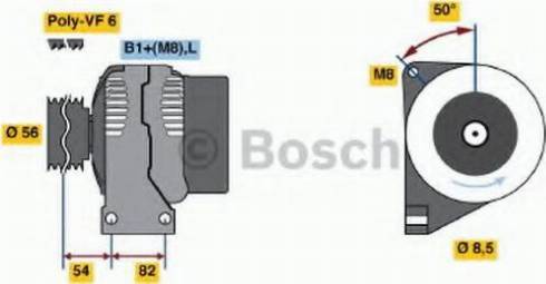 BOSCH 0 124 525 014 - Ģenerators ps1.lv