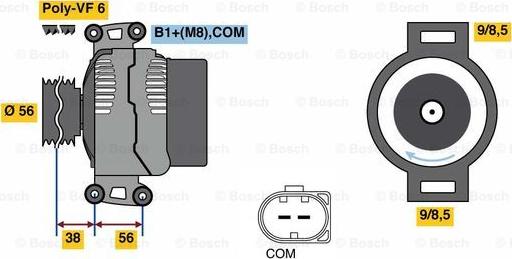 BOSCH 0 125 711 044 - Ģenerators ps1.lv