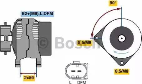 BOSCH 0 124 615 031 - Ģenerators ps1.lv