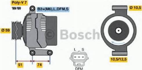 BOSCH 0 124 315 019 - Ģenerators ps1.lv