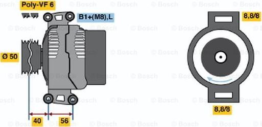 BOSCH 0 124 325 039 - Ģenerators ps1.lv