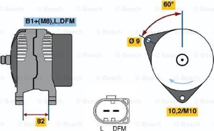 BOSCH 0 124 325 036 - Ģenerators ps1.lv