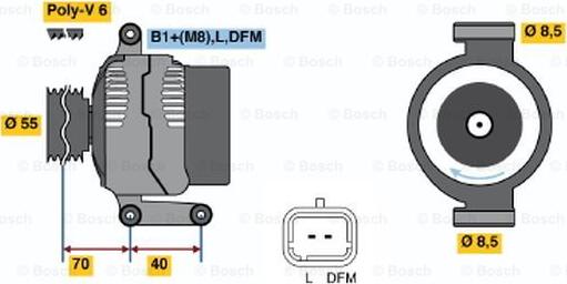 BOSCH 0 124 325 024 - Ģenerators ps1.lv