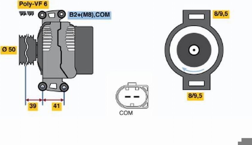 BOSCH 0124325072 - Ģenerators ps1.lv