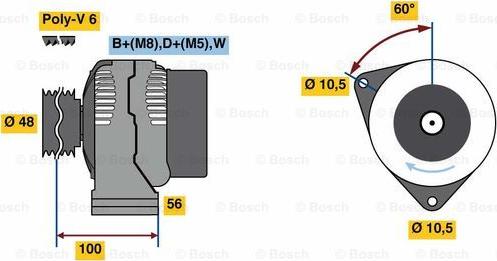 BOSCH 0 124 325 226 - Ģenerators ps1.lv