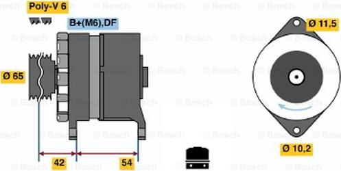 BOSCH 0 120 450 028 - Ģenerators ps1.lv