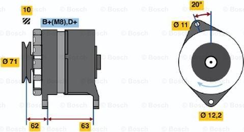 BOSCH 0 986 035 020 - Ģenerators ps1.lv