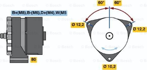 BOSCH 0 120 469 019 - Ģenerators ps1.lv