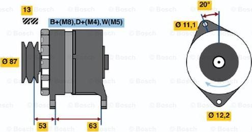 BOSCH 0 120 469 010 - Ģenerators ps1.lv