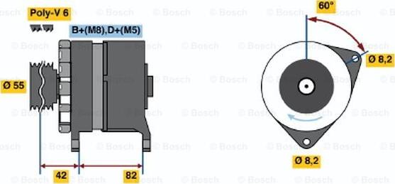 BOSCH 0 120 469 017 - Ģenerators ps1.lv