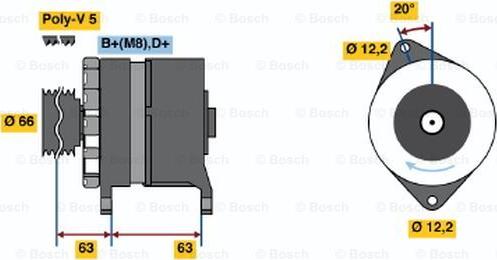 BOSCH 0 120 469 034 - Ģenerators ps1.lv