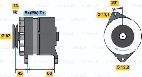 BOSCH 0 120 469 849 - Ģenerators ps1.lv