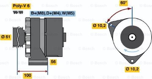 BOSCH 0 120 469 853 - Ģenerators ps1.lv