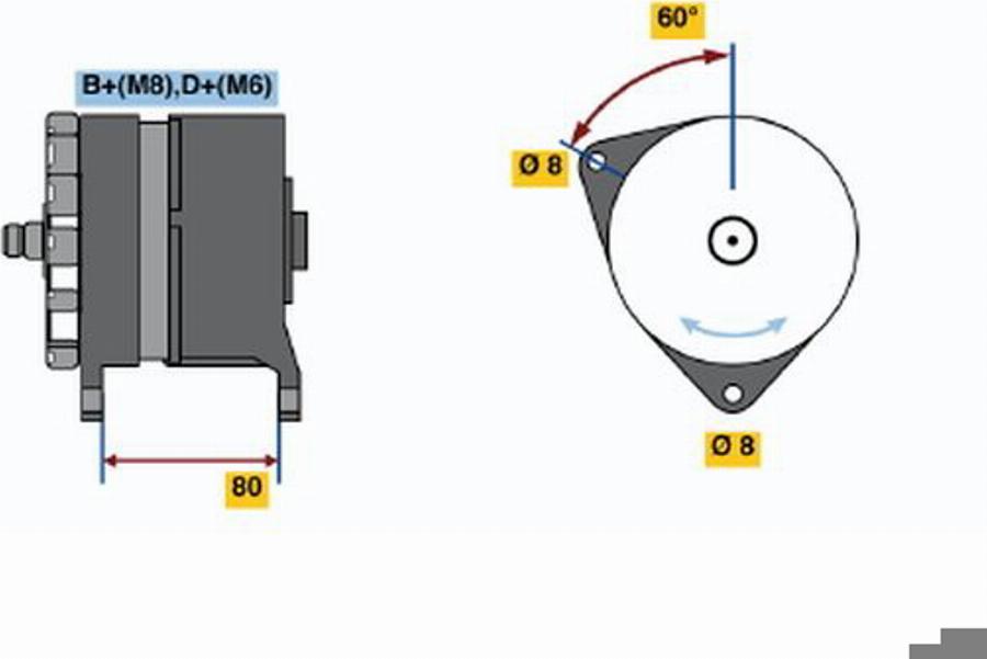 BOSCH 0120469829 - Ģenerators ps1.lv