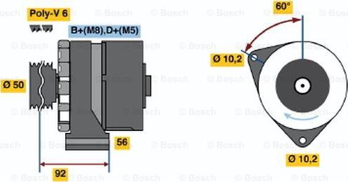 BOSCH 0 120 468 058 - Ģenerators ps1.lv