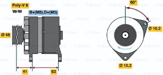 BOSCH 0 120 468 005 - Ģenerators ps1.lv