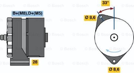 BOSCH 0 120 468 030 - Ģenerators ps1.lv