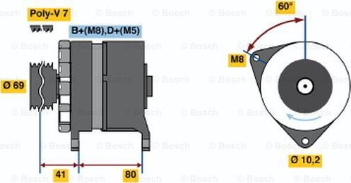 BOSCH 0 120 468 024 - Ģenerators ps1.lv