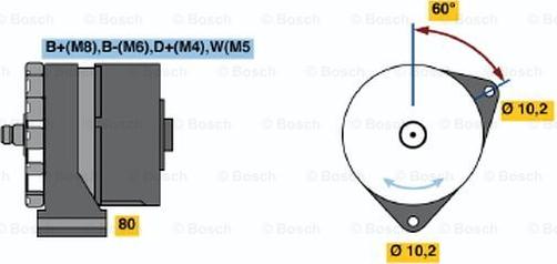 BOSCH 0 120 468 142 - Ģenerators ps1.lv