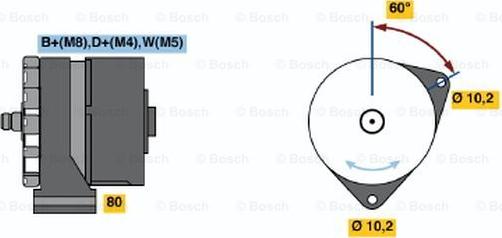 BOSCH 0 120 468 155 - Ģenerators ps1.lv