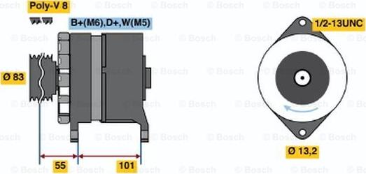 BOSCH 0 120 468 163 - Ģenerators ps1.lv