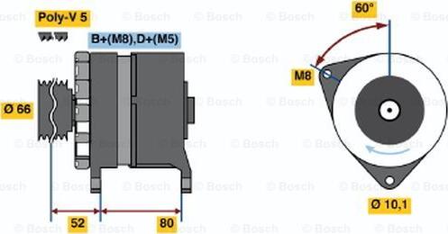 BOSCH 0 120 468 108 - Ģenerators ps1.lv