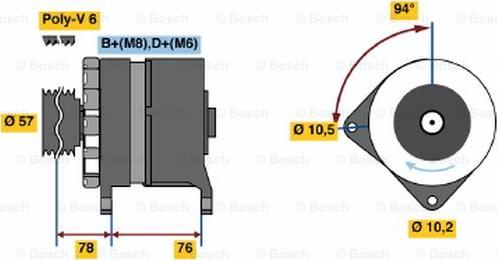 BOSCH 0 120 468 103 - Ģenerators ps1.lv