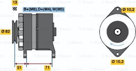 BOSCH 0 120 468 130 - Ģenerators ps1.lv