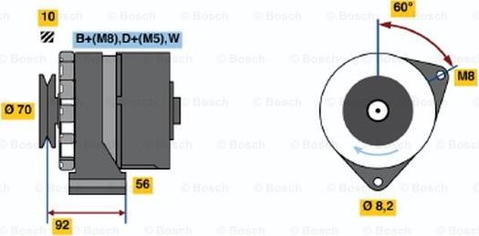 BOSCH 0 120 468 120 - Ģenerators ps1.lv