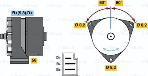 BOSCH 0 120 489 506 - Ģenerators ps1.lv