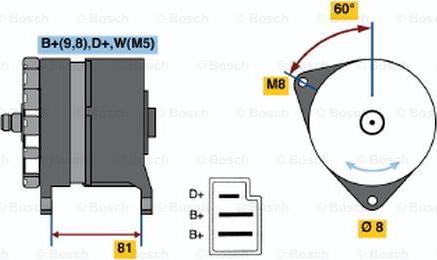 BOSCH 0 120 489 090 - Ģenerators ps1.lv