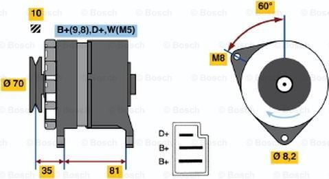 BOSCH 0 986 034 200 - Ģenerators ps1.lv