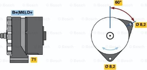 BOSCH 0 120 489 065 - Ģenerators ps1.lv