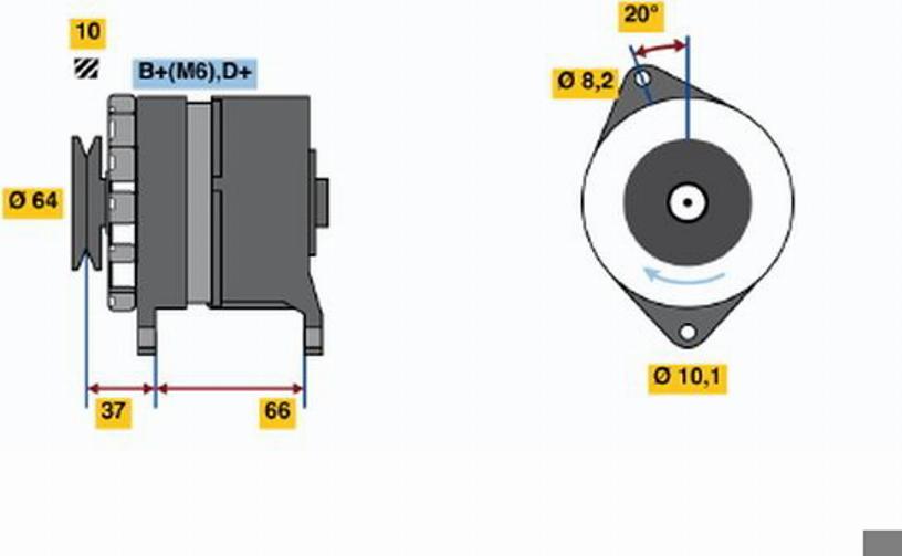 BOSCH 0 120 489 190 - Ģenerators ps1.lv