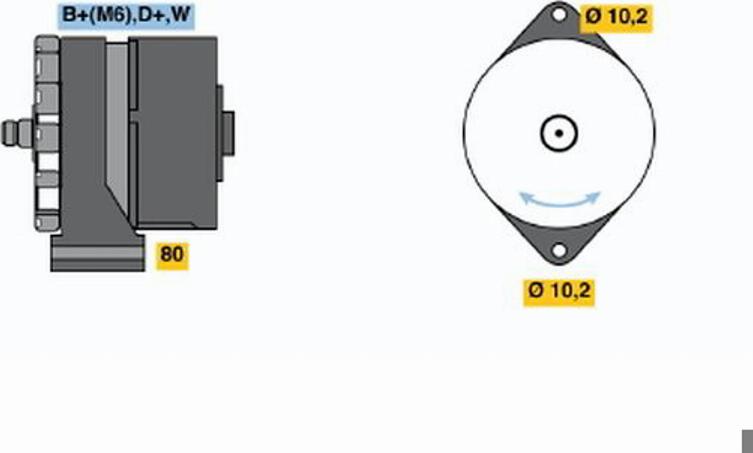 BOSCH 0120489192 - Ģenerators ps1.lv