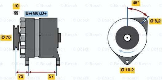 BOSCH 0 986 034 730 - Ģenerators ps1.lv