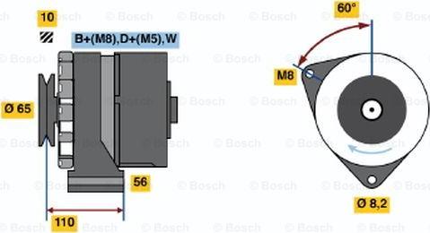 BOSCH 0 986 034 240 - Ģenerators ps1.lv