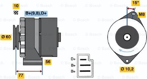 BOSCH 0 120 489 203 - Ģenerators ps1.lv