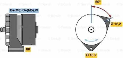 BOSCH 0 120 484 022 - Ģenerators ps1.lv