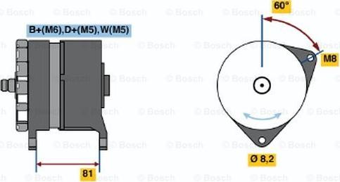 BOSCH 0 120 488 149 - Ģenerators ps1.lv