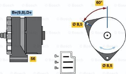 BOSCH 0 120 488 118 - Ģenerators ps1.lv