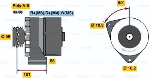 BOSCH 0 120 488 136 - Ģenerators ps1.lv