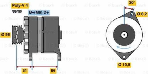 BOSCH 0 120 488 215 - Ģenerators ps1.lv