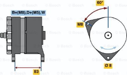 BOSCH 0 120 488 286 - Ģenerators ps1.lv