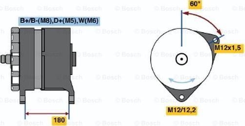 BOSCH 0 120 689 506 - Ģenerators ps1.lv