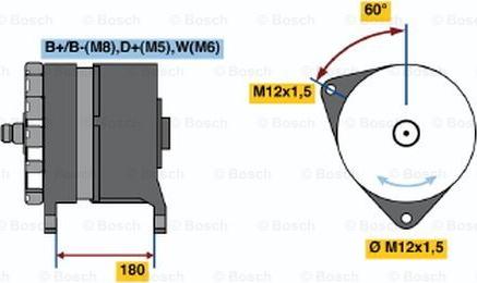 BOSCH 0 986 033 550 - Ģenerators ps1.lv